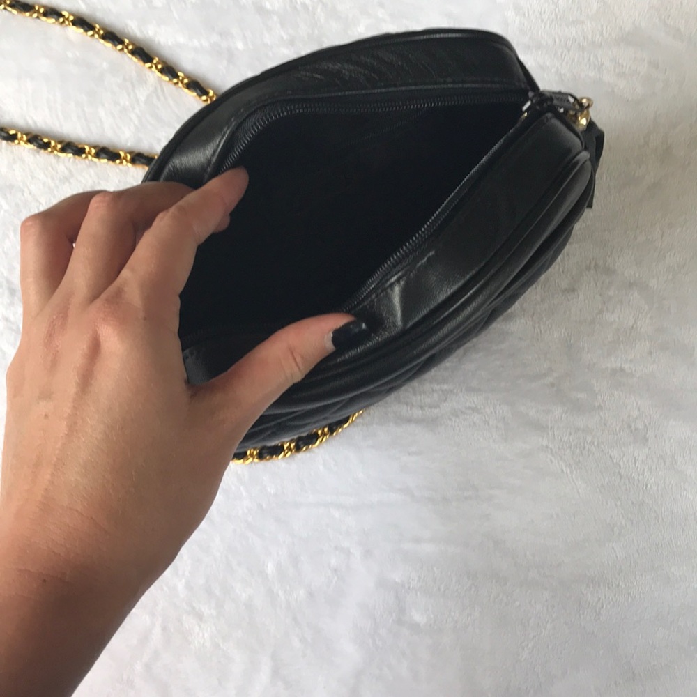 Retro Charter Club Black Faux Leather Purse - Picture 5 of 5